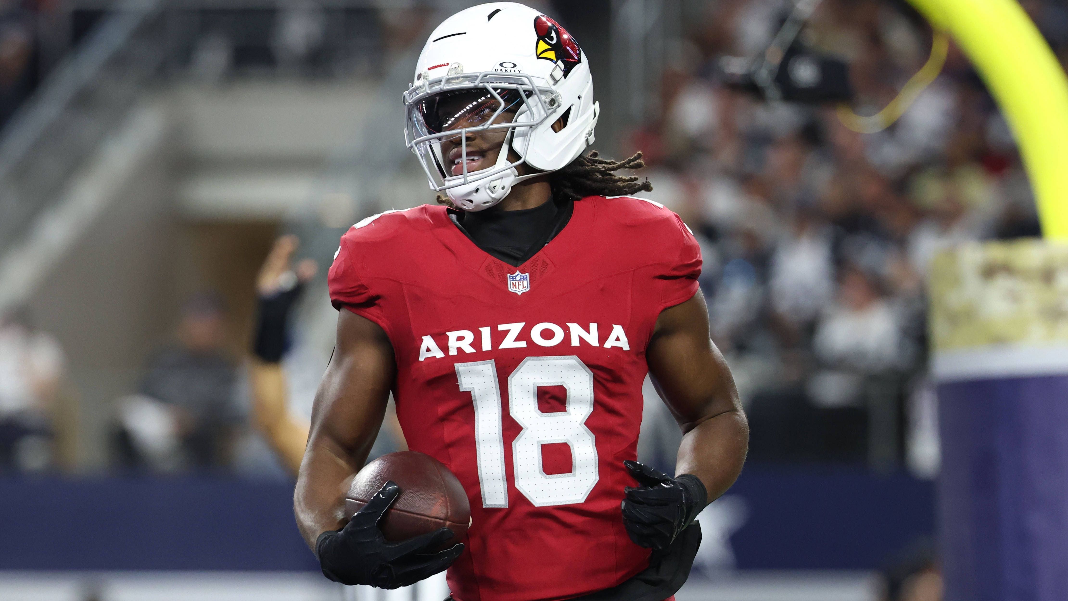 <strong>Marvin Harrison Jr. (Arizona Cardinals)</strong><br>Star-Receiver Marvin Harrison Jr. steht den Arizona Cardinals vorerst nicht zur Verfügung. Der 23-Jährige musste sich aufgrund einer Blinddarmentzündung einer Operation unterziehen. Damit verpasst er mindestens das kommende Spiel gegen die San Francisco 49ers.