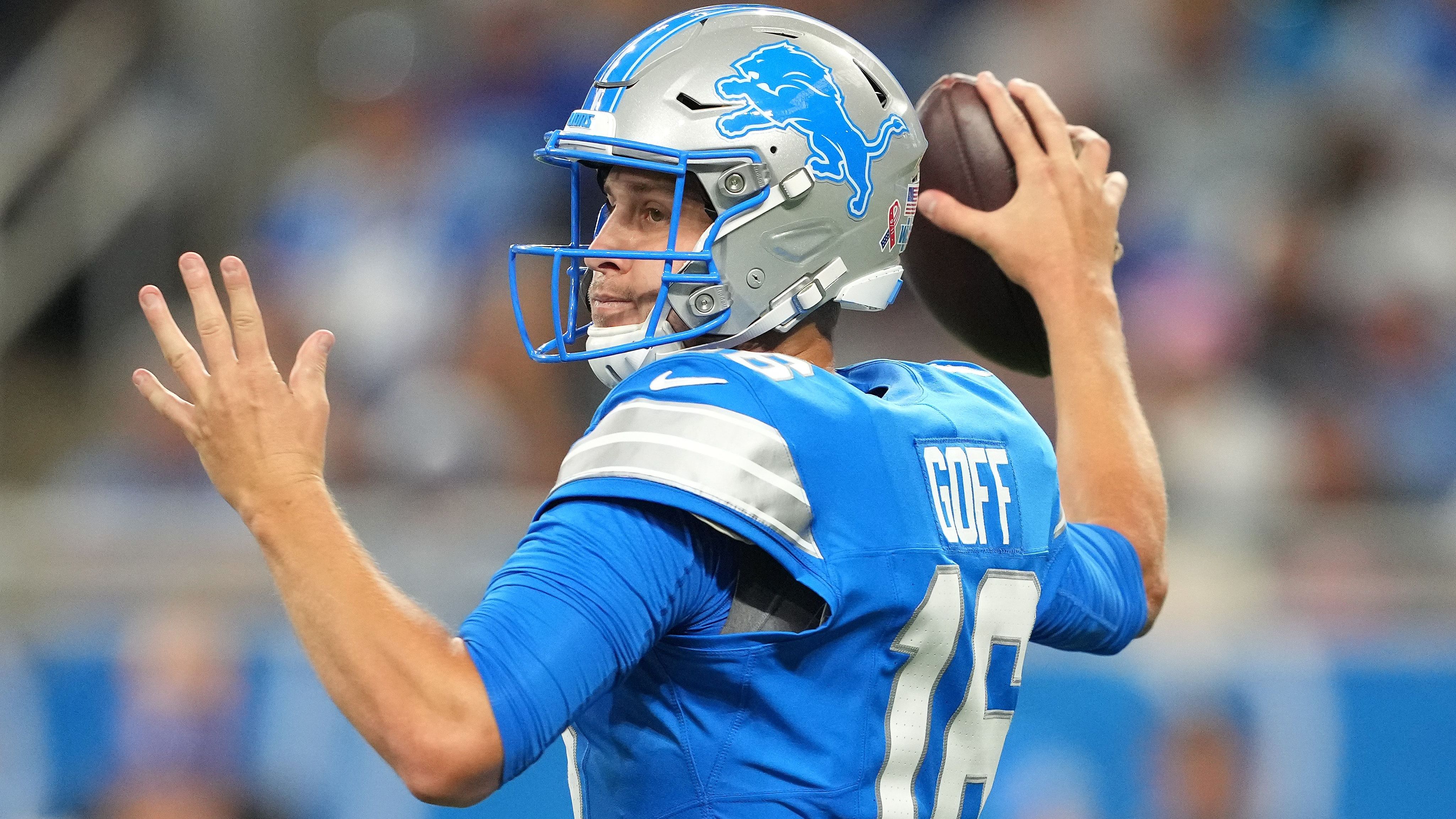 <strong>Jared Goff (Detroit Lions)</strong><br> Letzte Interception: Saison 2024, Woche 3<br> Spiele seitdem: 0 <br> Passversuche seitdem: <b>7</b>