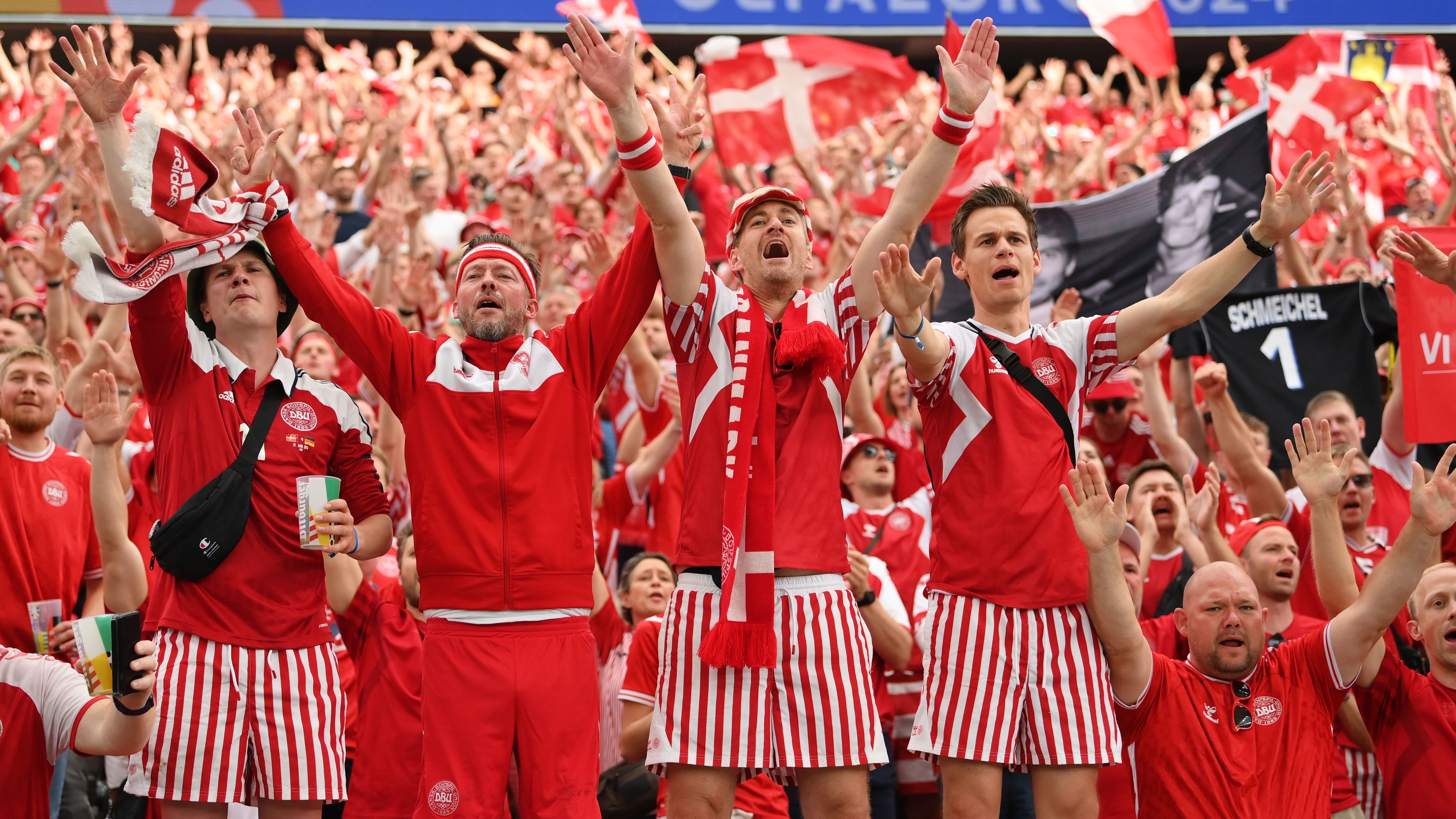 <strong>Dänen gefällt's</strong><br>Auch auf dänischer Seite sorgten tausende Fans für richtig gute Stimmung in der Frankfurter EM-Arena.