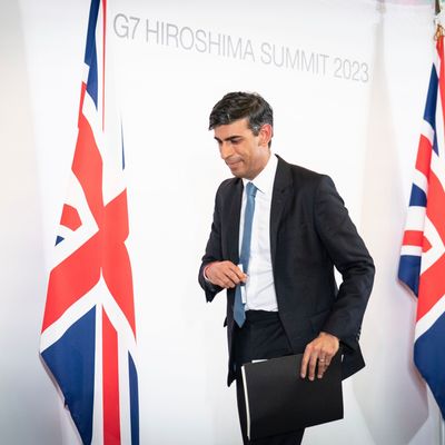 Der britische Premierminister Rishi Sunak beim G7-Gipfel in Japan