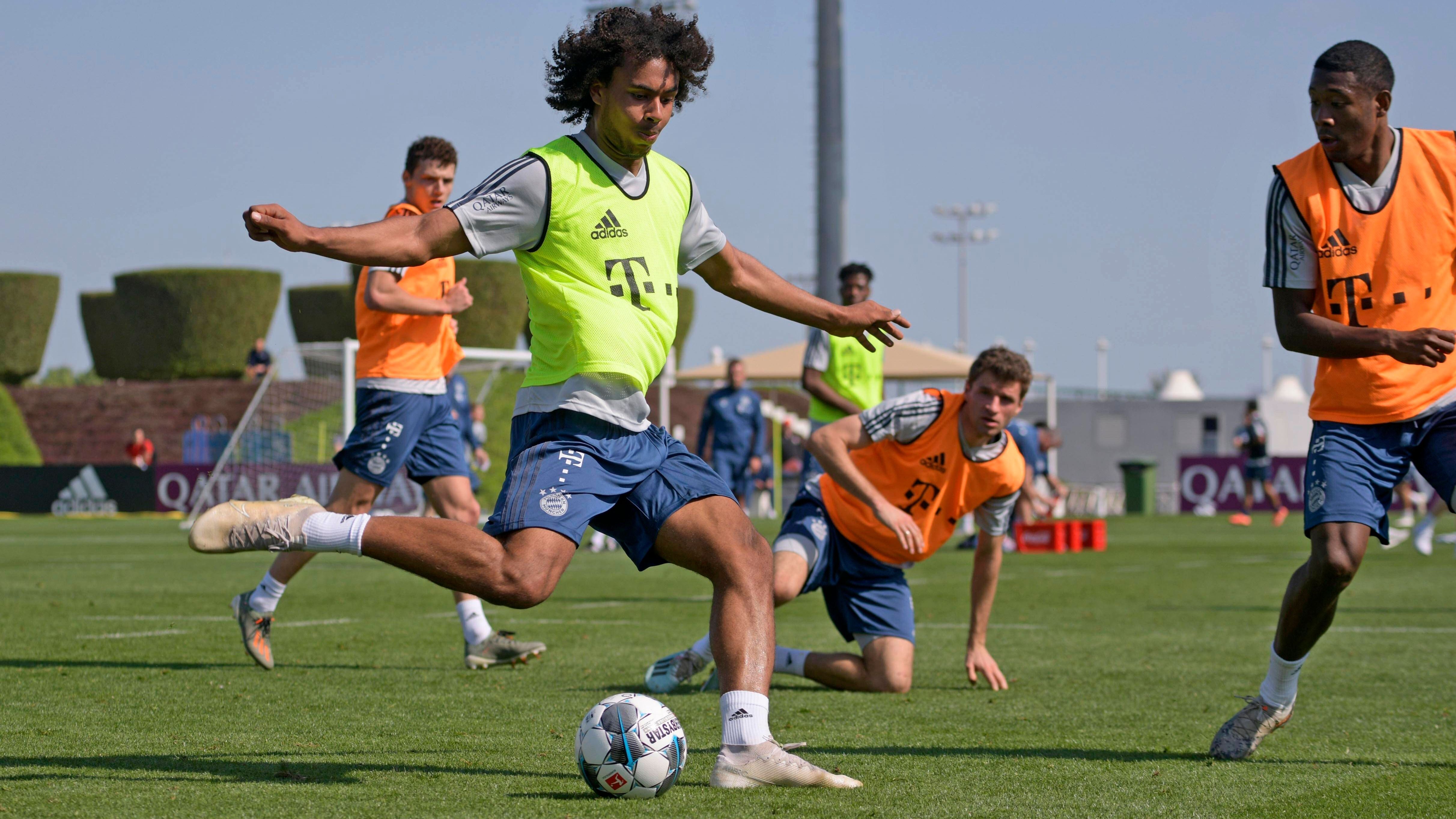 
                <strong>Joshua Zirkzee</strong><br>
                2017 kam Zirkzee aus der Jugend von Feyenoord Rotterdam nach München. Der 18-Jährige ist fester Bestandteil der Drittliga-Mannschaft, spielt daneben in der U19-Bundesliga und der Uefa Youth League. Bei den Profis hat der Youngster in den den vergangenen Spielen auf sich aufmerksam gemacht. Der Niederländer wurde zwei Mal kurz vor Schluss eingewechselt und verhalf der Flick-Elf beide Male mit seinen Treffern zu einem späten Sieg. Sportdirektor Hasan Salihamidzic nennt Zirkzee "eines der größten Talente unserer Akademie". Und tatsächlich hat der Torjäger alles, um sich in der Bundesliga zu etablieren. Neben einer starken Physis zählen auch eine überragende Technik und ein starker Torschuss zu seinen Stärken.
              