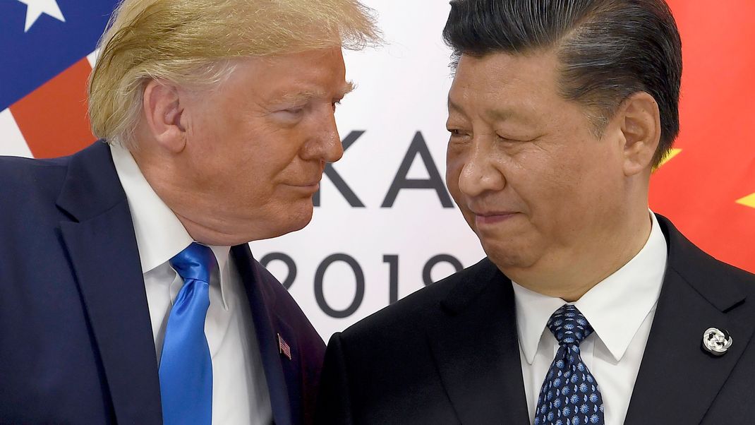 Donald Trump (links) und Xi Jinping.