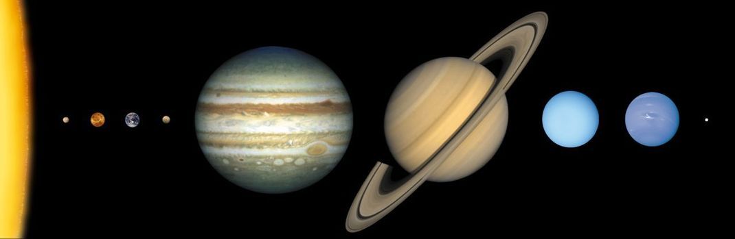 Schwergewicht: Der Jupiter hat eine 318-mal größere Masse als die Erde. Alle anderen Planeten kommen nicht einmal auf die Hälfte seiner Masse.