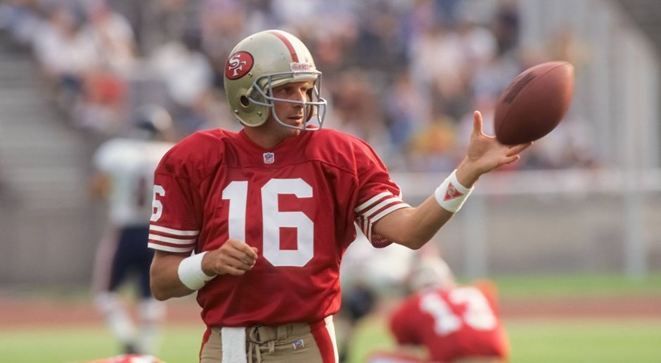 
                <strong>Volker Schenk</strong><br>
                Platz 5 - Joe Montana: "Zu seiner Zeit gab es wohl kein genialeres Football-Brain als Joe Montana. Auch wenn er physisch eher unterlegen war, hatte er den präzisesten Arm und war spielerisch allen anderen um Lichtjahre voraus. Für mich ist er der beste 4th-Quarter-Quarterback, den es je gab: Er fand einfach immer einen Weg, sein Team zum Sieg zu führen."
              