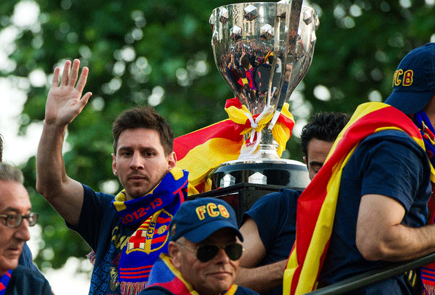 
                <strong>Lionel Messi</strong><br>
                Mit dem FC Barcelona feiert Lionel Messi sieben Meistertitel (2005, 2006, 2009, 2010, 2011, 2013 und 2015).
              