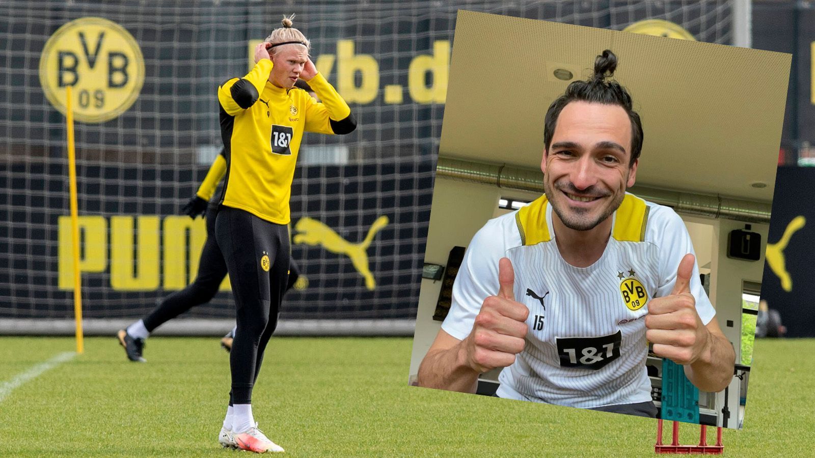 <strong>Mats Hummels</strong><br>Mats Hummels zeigte jüngst bei Instagram, dass er noch immer an seinen Ex-Kollegen Erling Haaland denkt: "Besser spät als nie, mein Erling-Haaland-Haarschnitt."