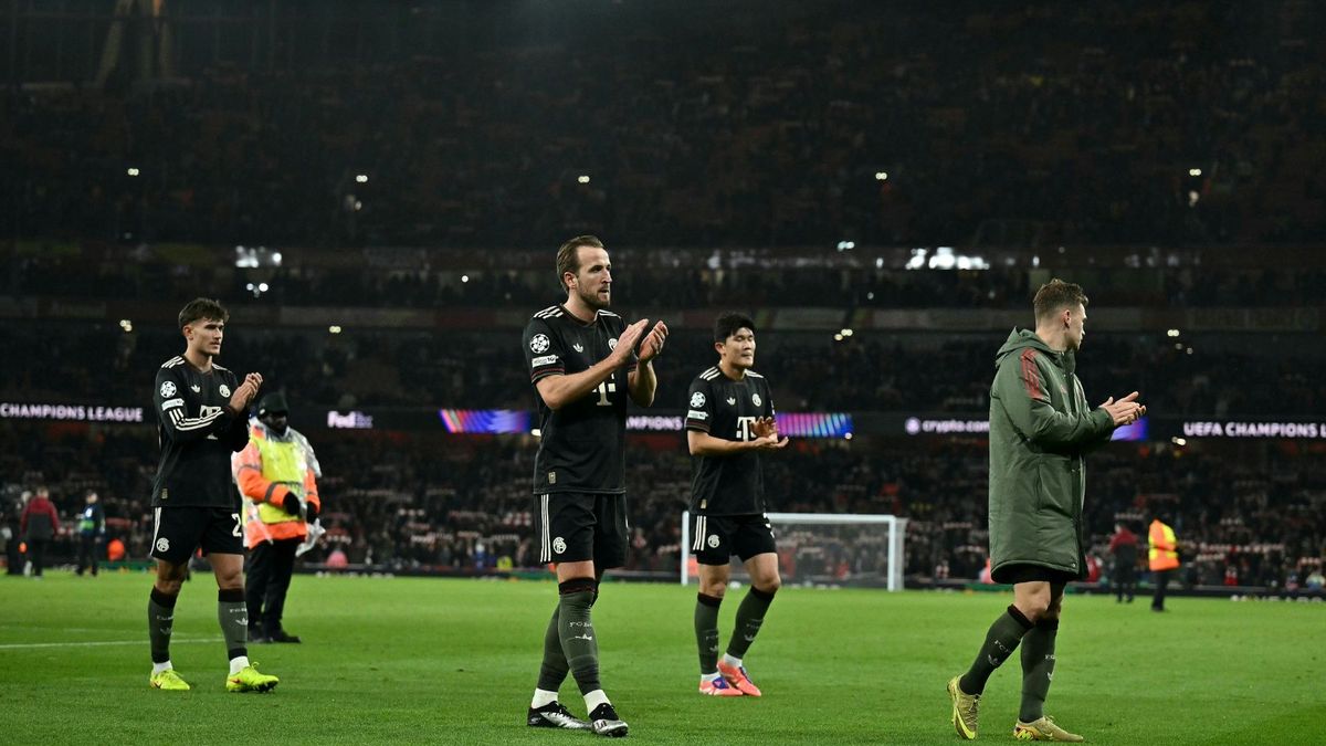 Geschlagen: Harry Kane (M.) und die Bayern