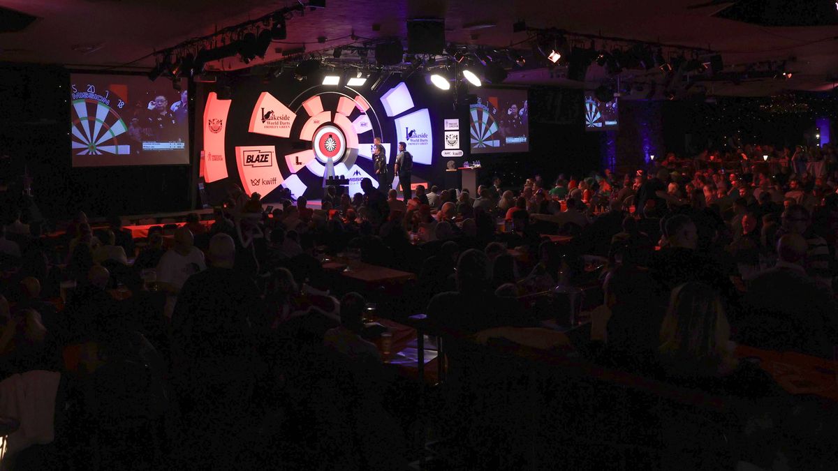 Darts WDF World Championships Shane McGuirk during the 2024 WDF World Darts Championship finals at Lakeside, Frimley Green, United Kingdom on 8 December 2024. Frimley Green Lakeside Surrey United K...