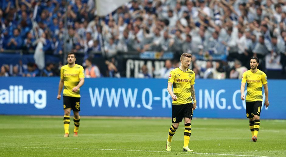 
                <strong>Schalke - Dortmund: Hängende Köpfe beim BVB</strong><br>
                Die Dortmunder lassen nach dem Rückstand die Köpfe hängen, Schalke reißt die Partie dagegen komplett an sich. 
              