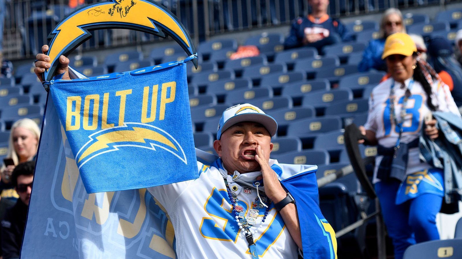 
                <strong>Los Angeles Chargers: kein Maskottchen</strong><br>
                Die Los Angeles Chargers haben kein offizielles Maskottchen. Das war auch schon der Fall, als die Franchise noch in San Diego ansässig war.
              