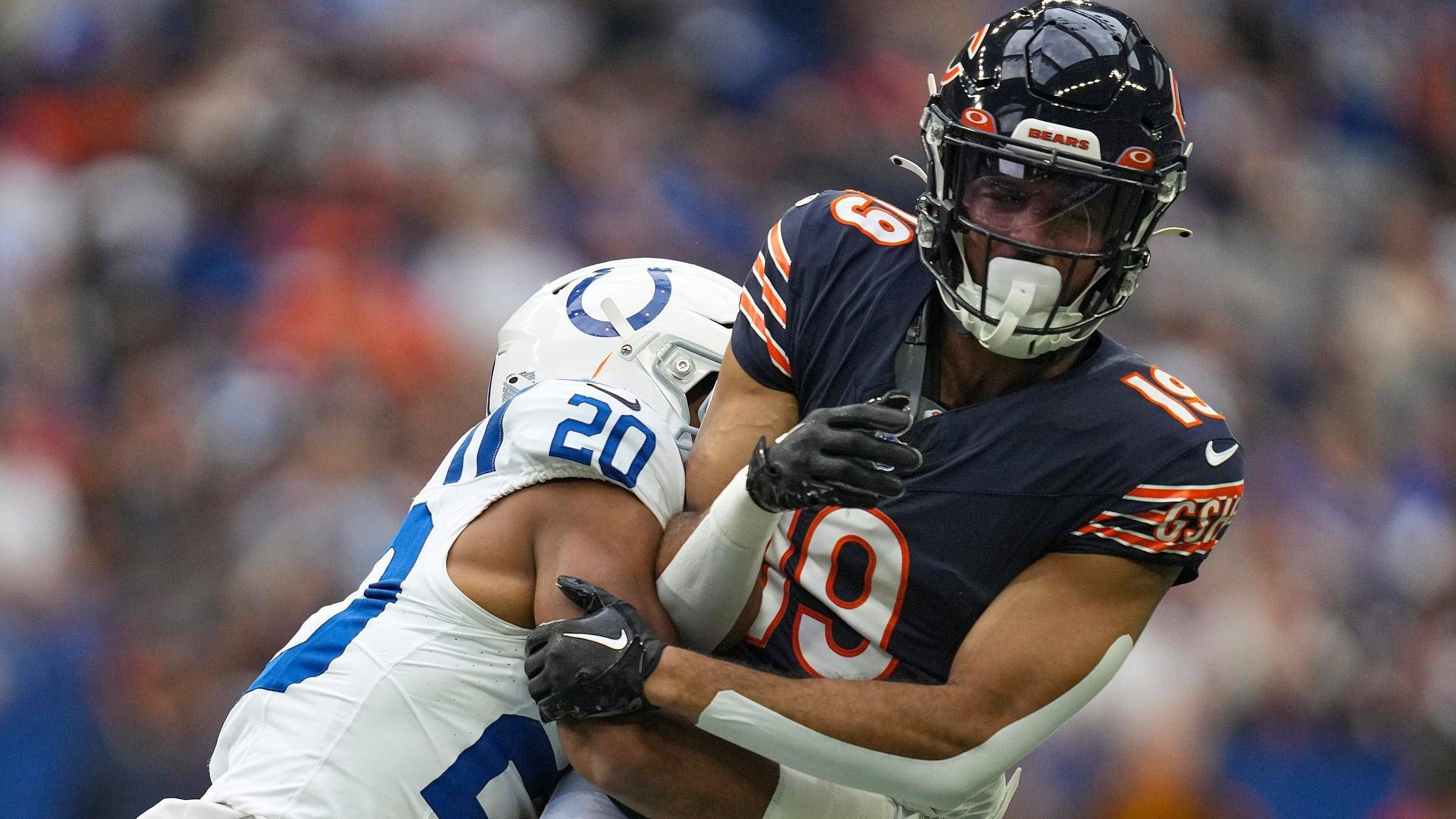 <strong>Equanimeous St. Brown (Chicago Bears)<br></strong>Auch der dritte im Bunde darf sich über einen Sieg seines Teams freuen. Die Chicago Bears beendeten mit Equanimeous St. Brown die 14 Spiele währende Sieglos-Serie und holten gegen die Washington Commanders einen 40:20-Auswärtserfolg.