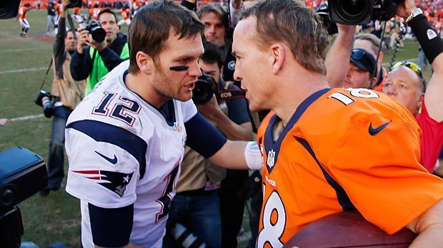 
                <strong>Brady vs. Manning</strong><br>
                …denn Tom Brady spielt in Denver fast schon traditionell schlecht. Seine Bilanz im "Mile High Stadium" ist 2-6, zwei Conference Championships hat Brady gegen Manning verloren. Es ist das große Quarterback-Duell der letzten 15 Jahre, zum 17. Mal treffen die beiden aufeinander. Und in den Playoffs passieren die verrücktesten Dinge, deshalb halte ich es nicht für ausgeschlossen, dass die Patriots gegen die Broncos verlieren.  
              