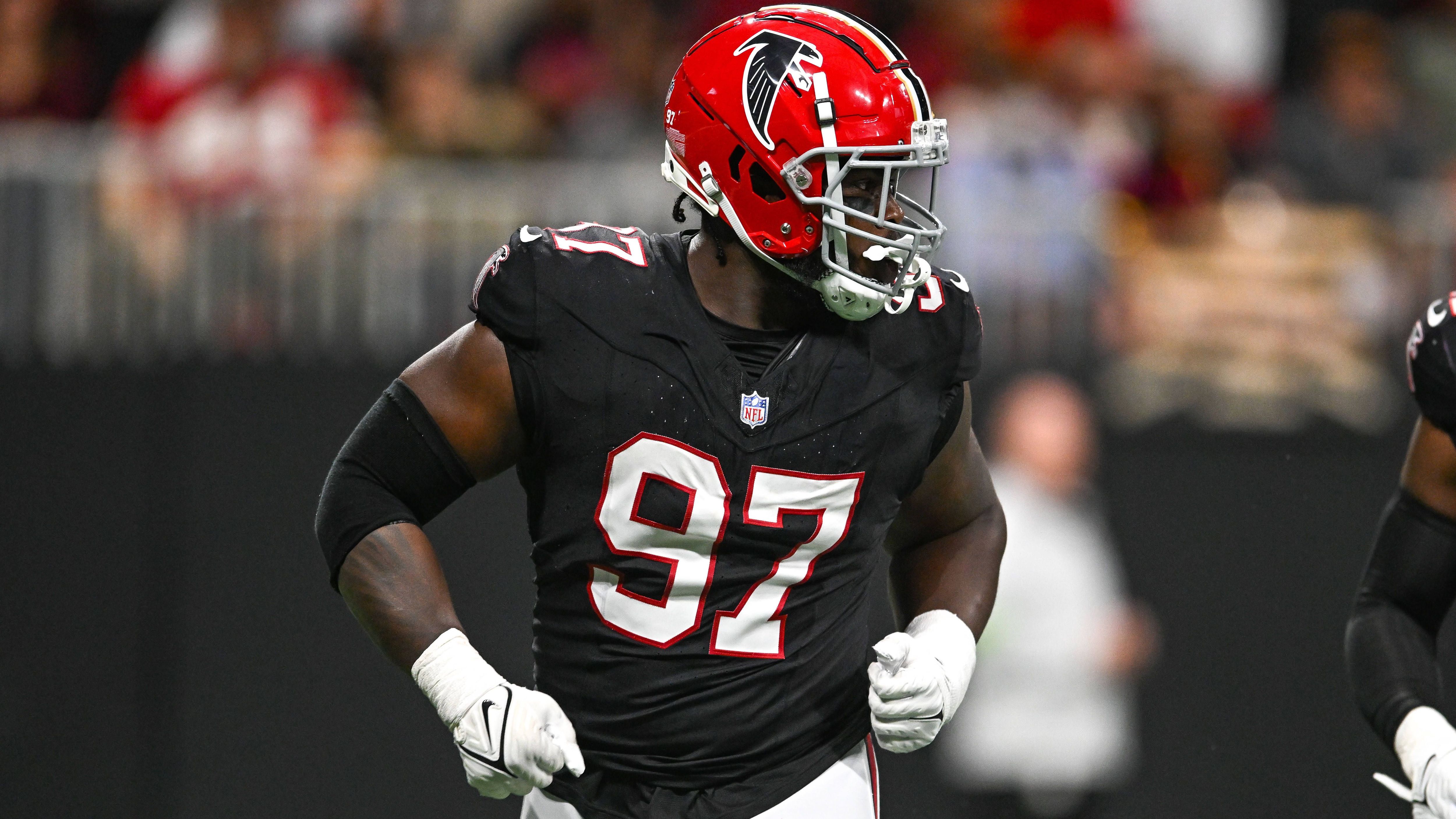 <strong>31. Platz (geteilt): Atlanta Falcons, 3 Franchise Tags</strong><br>2009: Michael Koenen, Punter<br>2012: Brent Grimes, Cornerback<br>2019: Grady Jarrett, Defensive Tackle