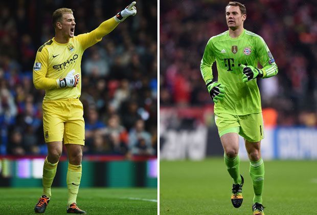 
                <strong>Joe Hart vs. Manuel Neuer</strong><br>
                Englischer gegen deutscher Keeper, müssen wir mehr sagen? Manuel Neuer hat als momentan bester Torwart der Welt jedoch ohnehin die Nase vorne. Joe Hart kommt im direkten Vergleich nicht an die Klasse des FCB-Keepers heran. Sieg für Bayern. City 0:1 Bayern.
              