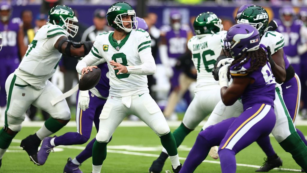 Drei Rodgers-Picks! Jets unterliegen Vikings in London