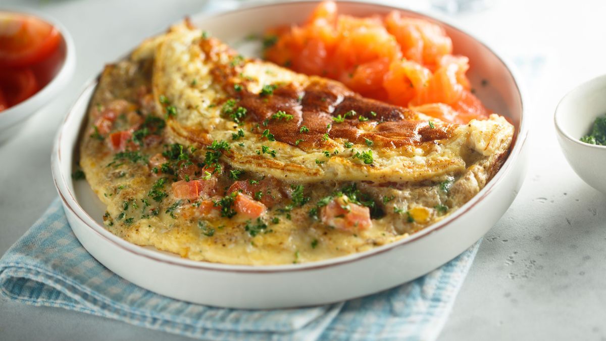 Omelette mit Lachs