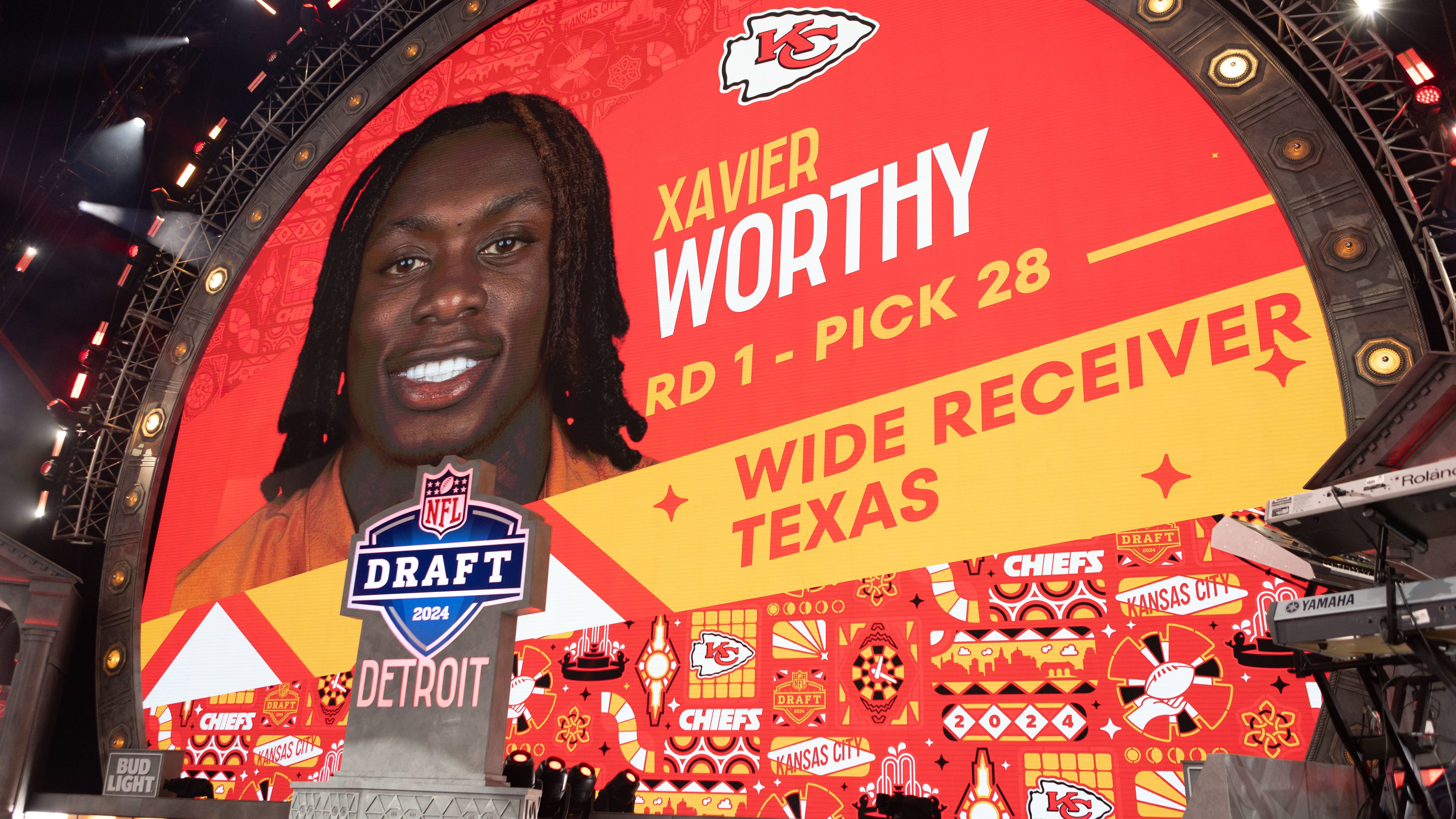 <strong>7. Xavier Worthy (Kansas City Chiefs)</strong><br>- Position: Wide Receiver<br>- Gedraftet an Position: 28<br>- Gewinn bei einem Einsatz von 100 Dollar: 1.600 Dollar