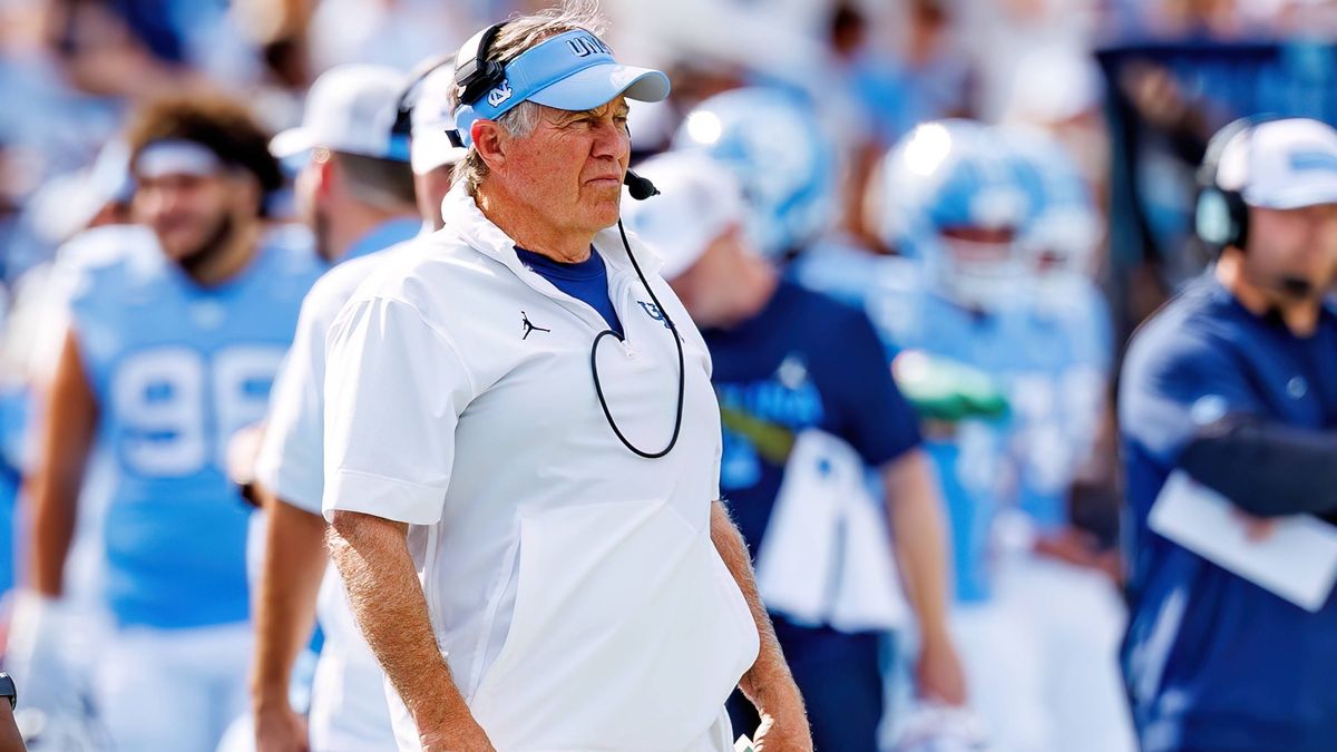 September 13, 2025, Chapel Hill, North Carolina, USA: BILL BELICHICK Head Coach on the sidelines. UNC Football hosted the Richmond Spiders at Kenan Stadium in Chapel Hill, NC Chapel Hill USA - ZUMA...