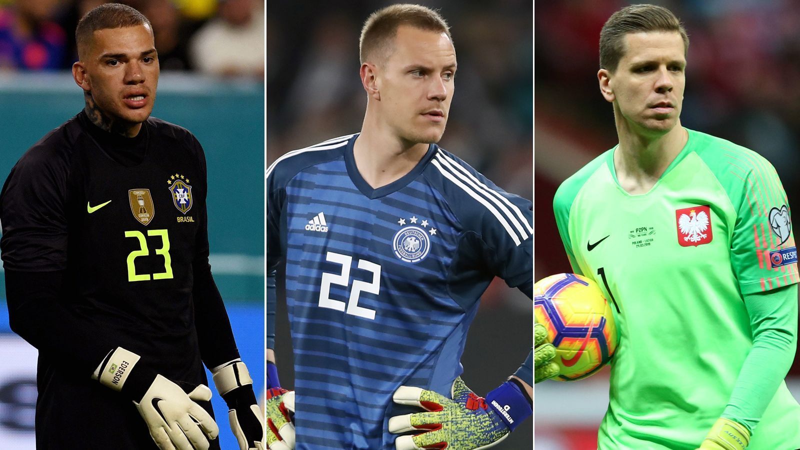 
                <strong>Wie ter Stegen: Auch diese Weltklassekeeper sind im Nationalteam nur die Nummer 2</strong><br>
                In Deutschland ist nach der öffentlich geäußerten Enttäuschung von Marc-Andre ter Stegen über seine Nicht-Berücksichtigung für die Startelf der deutschen Nationalmannschaft in den September-Länderspielen eine Torwart-Debatte im Gange. ran.de zeigt weitere Topkeeper, die in ihren jeweiligen Nationalmannschaften derzeit ebenfalls nur die Nummer 2 sind. (Stand: 21. September 2019)
              