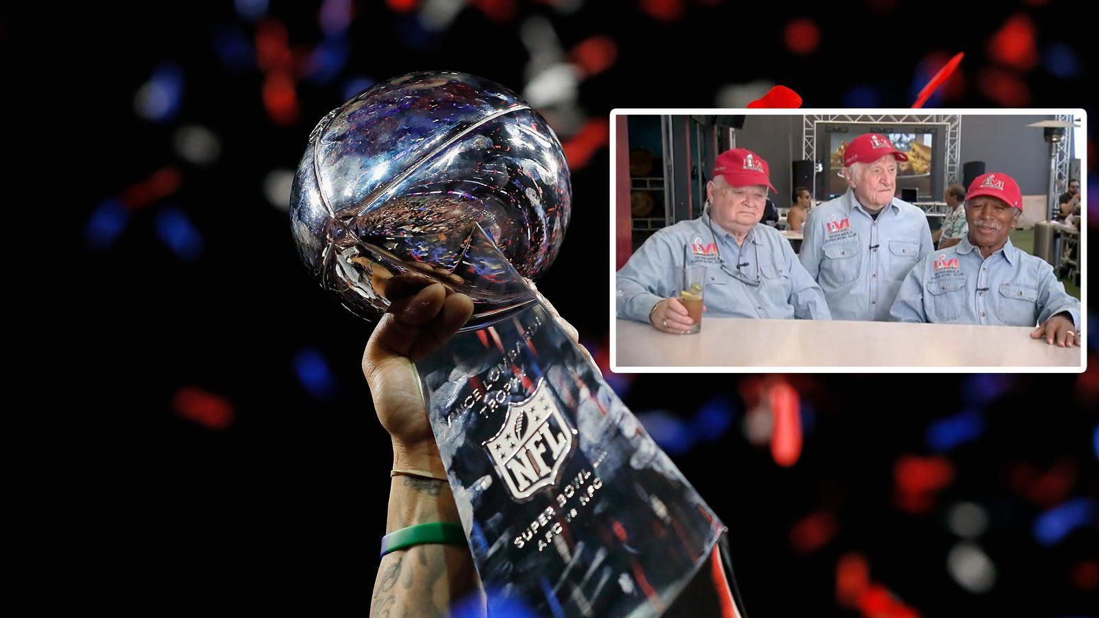 
                <strong>Drei Freunde besuchen jeden Super Bowl</strong><br>
                Einmal im Leben zum Super Bowl? Millionen NFL-Fans träumen davon, einige ergattern tatsächlich mal eines der begehrten und sündhaft teuren Tickets - für drei ältere Herrschaften allerdings gehört die Reise zum Super Bowl in jedem Jahr dazu. Don Crisman, Tom Henschel und Gregory Eaton waren immer dabei, es ist ein exklusiver Zirkel. "Never miss a Super Bowl Club", steht auf ihren Jeanshemden, nie haben sie einen verpasst. "Man muss alt sein, um zu diesem Club zu gehören", sagt Crisman. Auch am Sonntag (am Sonntag ab 22:55 Uhr live auf ProSieben und ran.de) sind die drei Urgesteine dabei. Und was hat sich seit dem ersten Super Bowl verändert? Die Preise vor allem, sagt Henschel, "mein Ticket damals hat 12 Dollar gekostet. Die vergangenen beiden Jahre lag ich jetzt bei 2500 Dollar." Nichtsdestotrotz wollen die drei ihre Tradition so lange wie möglich durchziehen. "Der Kerl da oben entscheidet", sagt Crisman, "und vielleicht können wir nächstes Jahr ja noch einen Super Bowl dranhängen."
              