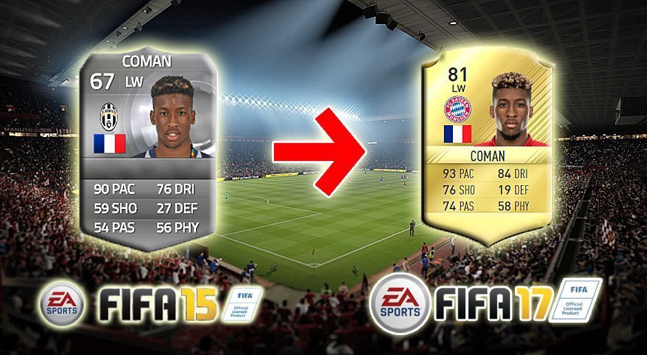 
                <strong>Kingsley Coman (FIFA 15 - FIFA 17)</strong><br>
                Kingsley Coman (FIFA 15 - FIFA 17).
              