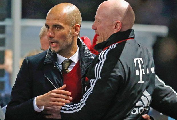 
                <strong>Bayerns Meister-Tag in Berlin</strong><br>
                Sogar Matthias Sammer kann nach dem Titelgewinn endlich mal lächeln.
              