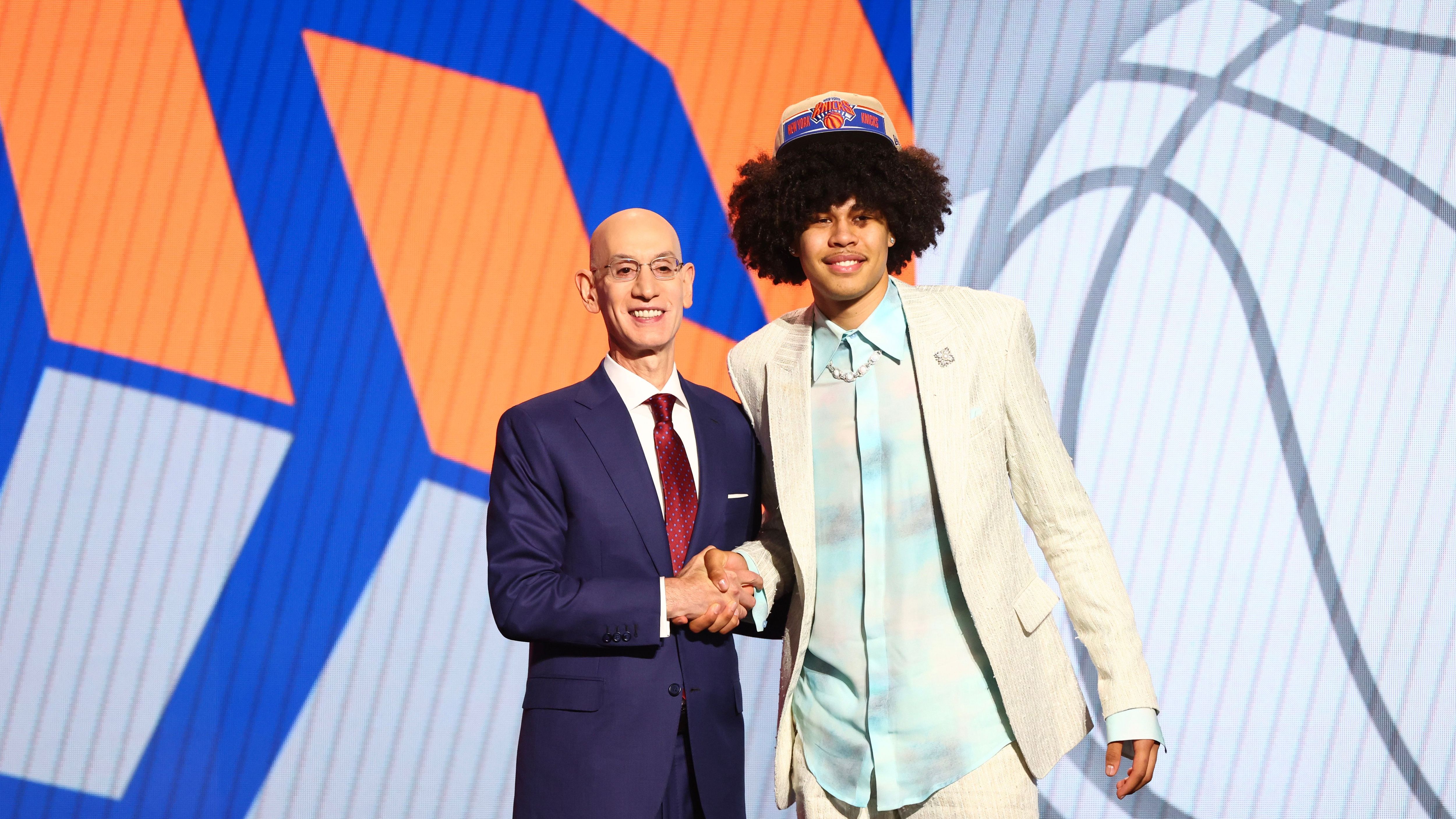 <strong>24. Pick: New York Knicks&nbsp; - Trade zu den Washington Wizards - Kyshawn George</strong><br>Position: SG/SF<br>Alter: 20 Jahre<br>Nation: Schweiz<br>College: Miami