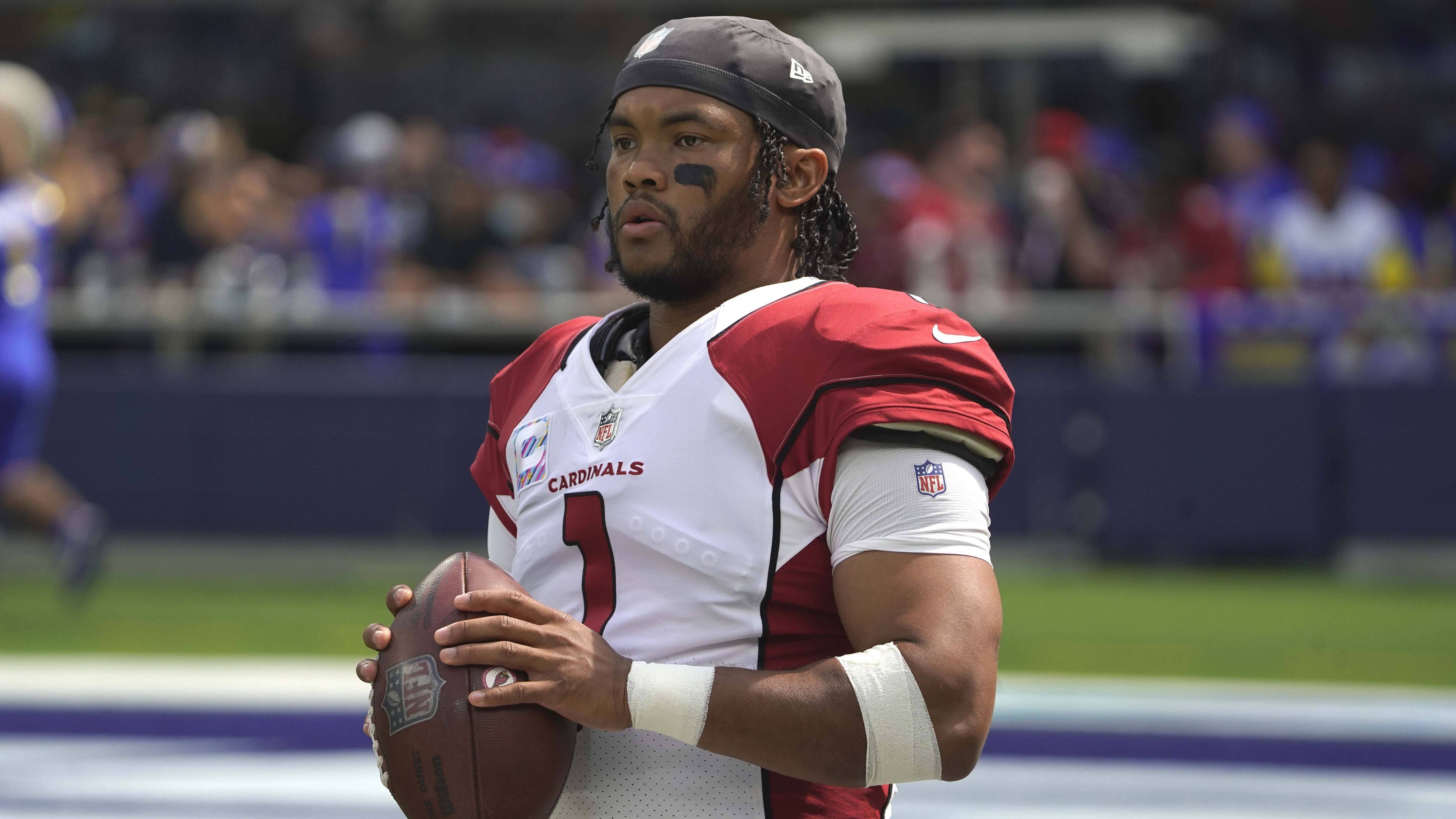 <strong>Arizona Cardinals: Kyler Murray</strong><br>Wird Free Agent: 2029<br>Vertragslaufzeit: 5 Jahre<br>Vertragsvolumen: 230,5 Millionen<br>Garantierte Summe: 159,8 Millionen