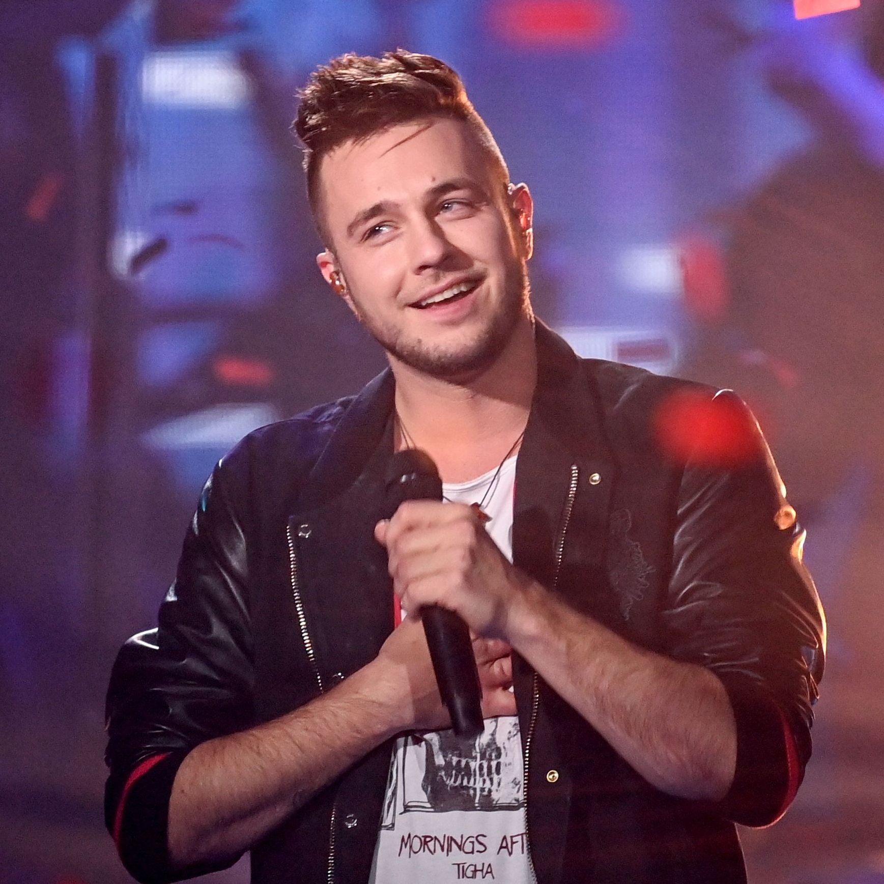 Der Sänger Sebastian Krenz nach dem Sieg beim Finale der Castingshow "The Voice of Germany" 2021