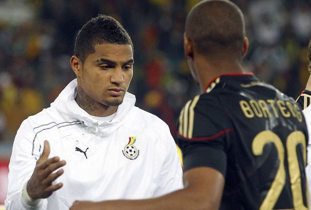 
                <strong>Deutschland - Ghana: Kevin-Prince im Fokus</strong><br>
                Im zweiten WM-Spiel trifft Deutschland auf Ghana (ab 20:30 Uhr im Liveticker). Gespannt erwarten die Fans den Auftritt zweier Brüder: Jerome trifft auf Kevin-Prince Boateng. Der "Black Star" hat mit der DFB-Elf eine besondere Beziehung.
              