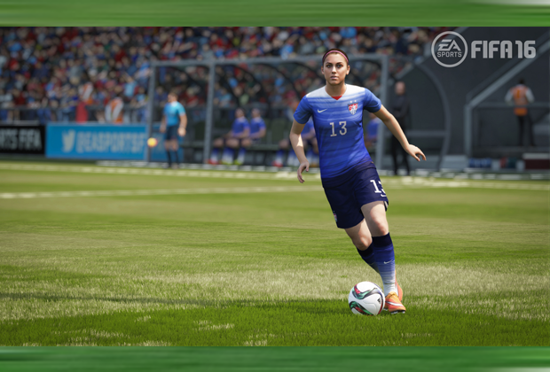 
                <strong>FIFA 16 - Die neuen Bilder</strong><br>
                Neu in FIFA 16 sind die Frauen-Teams. Um die Damen realistischer wirken zu lassen, holte sich EA-Sports die Spielerinnen für das Motion-Capture-Verfahren ins Haus. Wir finden: mit Erfolg!
              