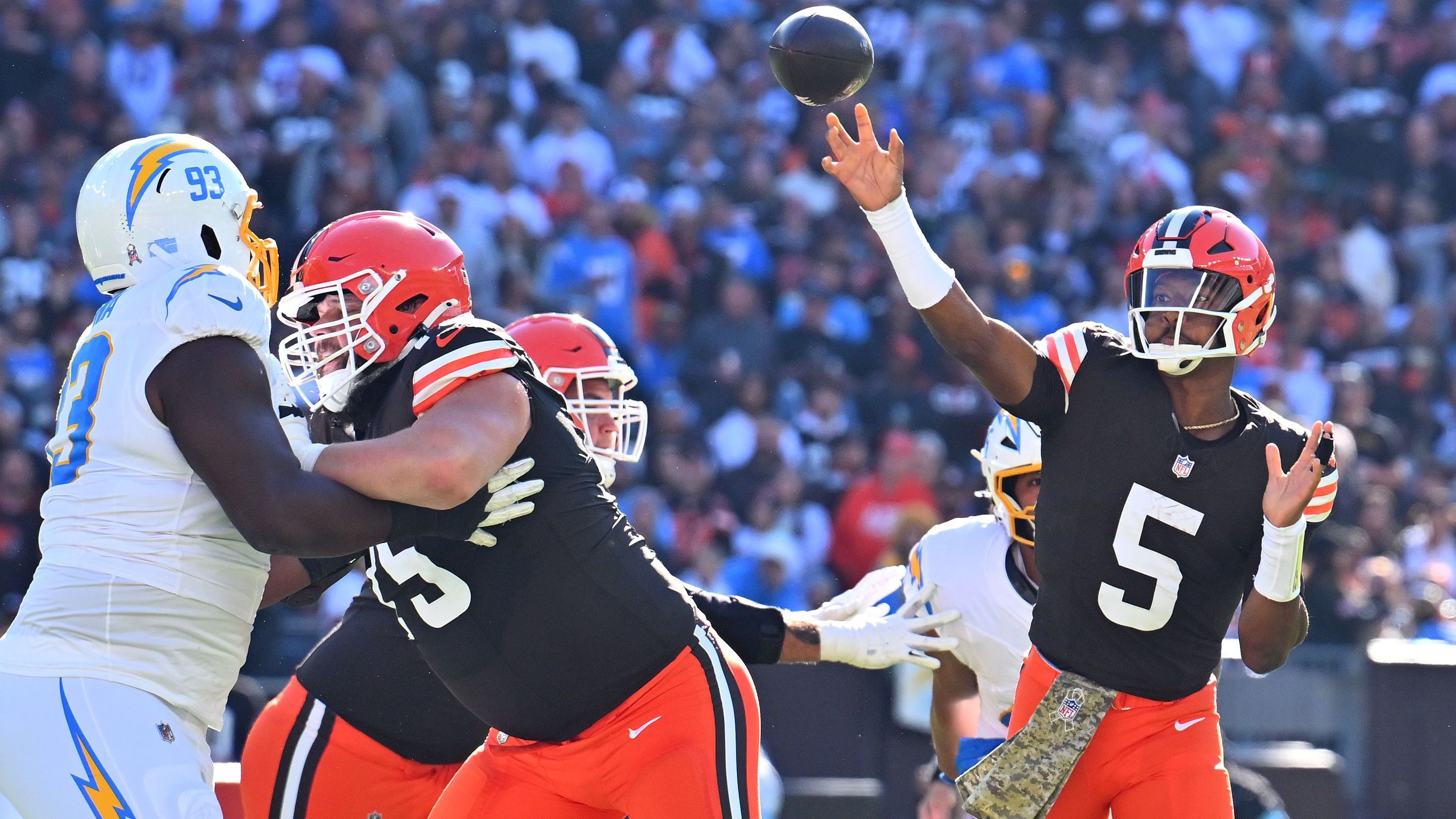 <strong>Platz 27 (geteilt): Jameis Winston</strong><br>Team: Cleveland Browns<br>Anzahl der Spiele: 7<br>Sacks: 9