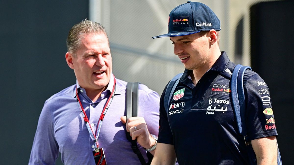 Max Verstappen (r.) mit Vater Jos