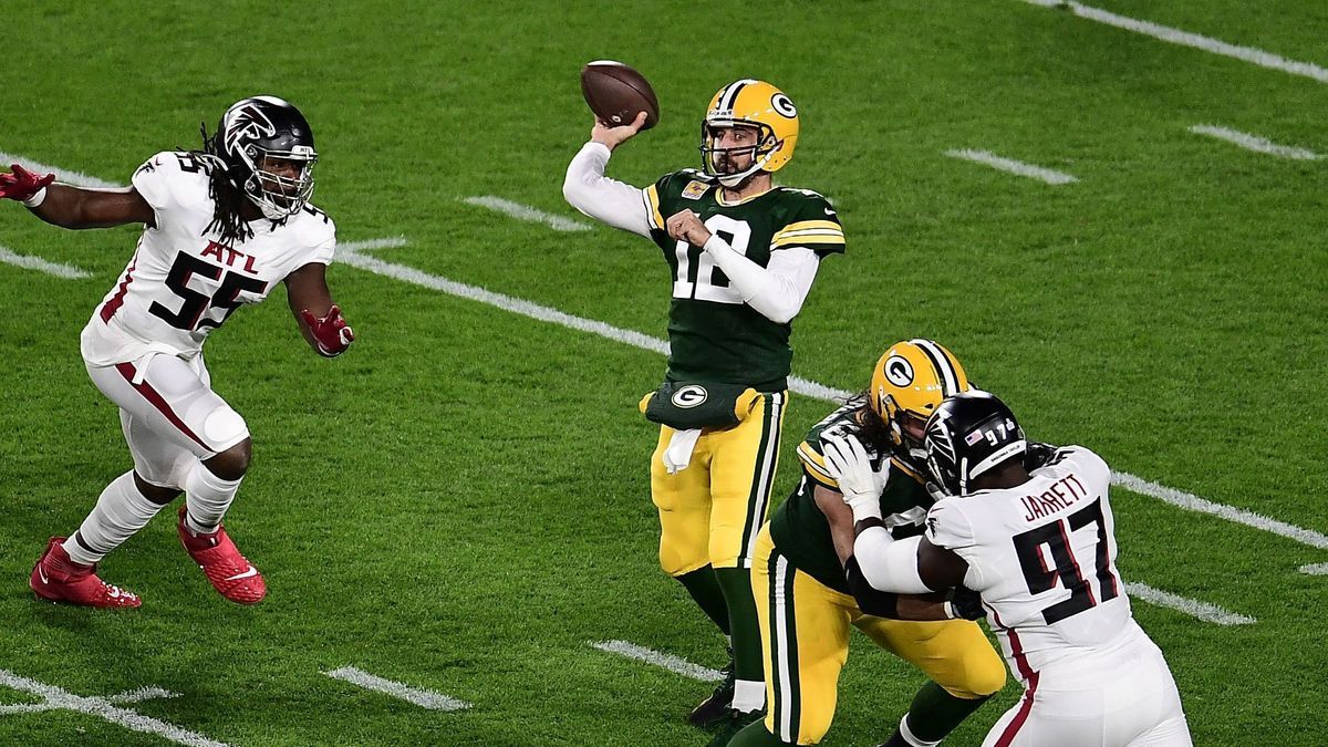 Aaron Rodgers gegen Atlanta Falcons