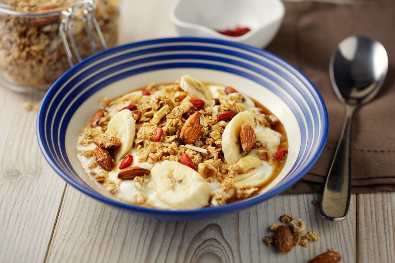 Müsli ist gesund, mit Mandeln wird es noch gesünder.