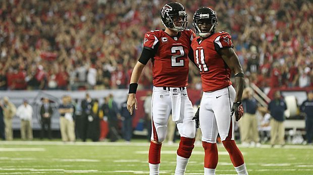 
                <strong>Atlanta Falcons </strong><br>
                Gründung:1966Stadion: Mercedes-Benz Stadium (Atlanta)Super-Bowl-Siege: -Stars: Matt Ryan (Quarterback), Julio Jones (Wide Receiver)Besonderheit: Die Falcons verspielten im Super Bowl 2017 eine 28:3-Führung gegen die New England Patriots.
              