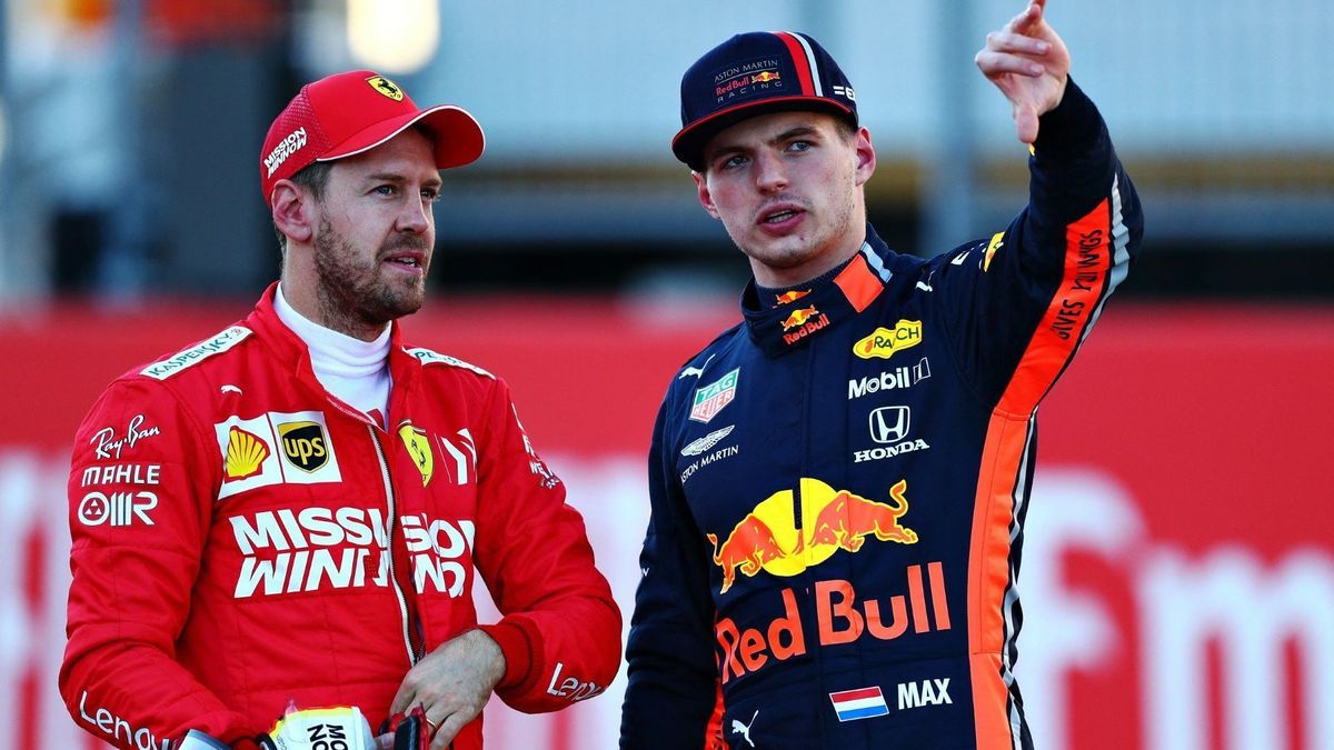 Einst Gegner: Sebastian Vettel (l.) und Max Verstappen