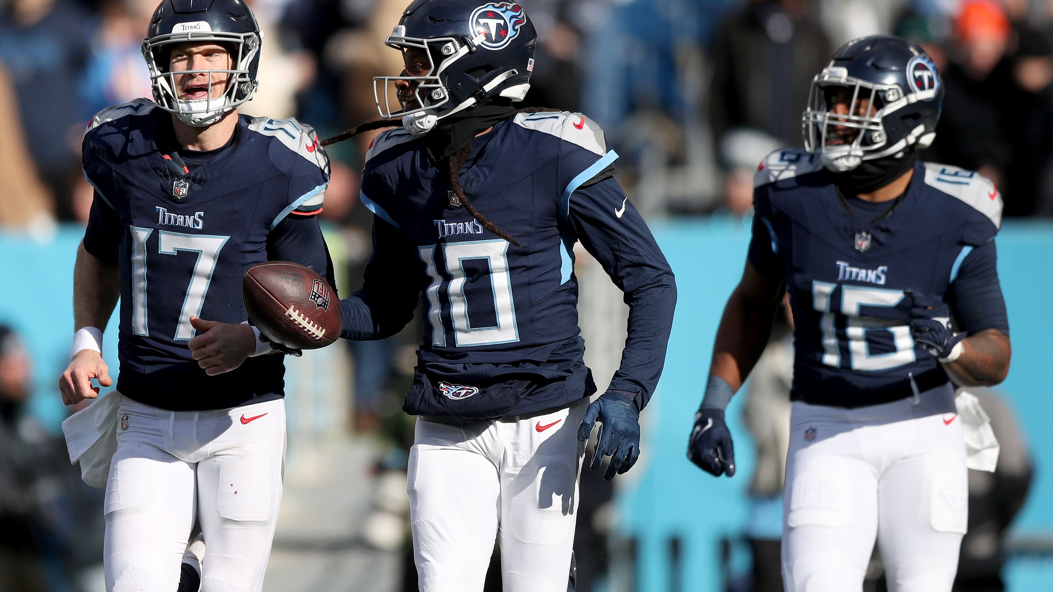 <strong>Platz 7:&nbsp;Tennessee Titans</strong><br>-Penalty Yards pro Spiel in der Saison&nbsp;2023:&nbsp;51,9<br>-Penalty Yards pro Spiel aus den letzten drei Partien: 47,0