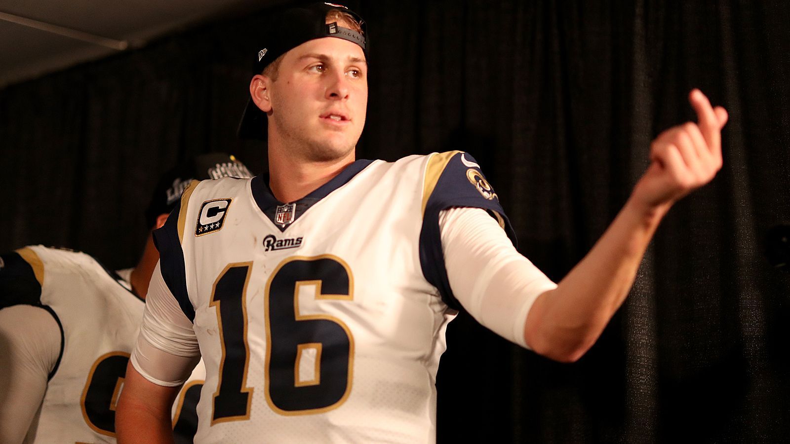 
                <strong>Jared Goff</strong><br>
                Jared Thomas Goff (Quarterback der Los Angeles Rams)
              