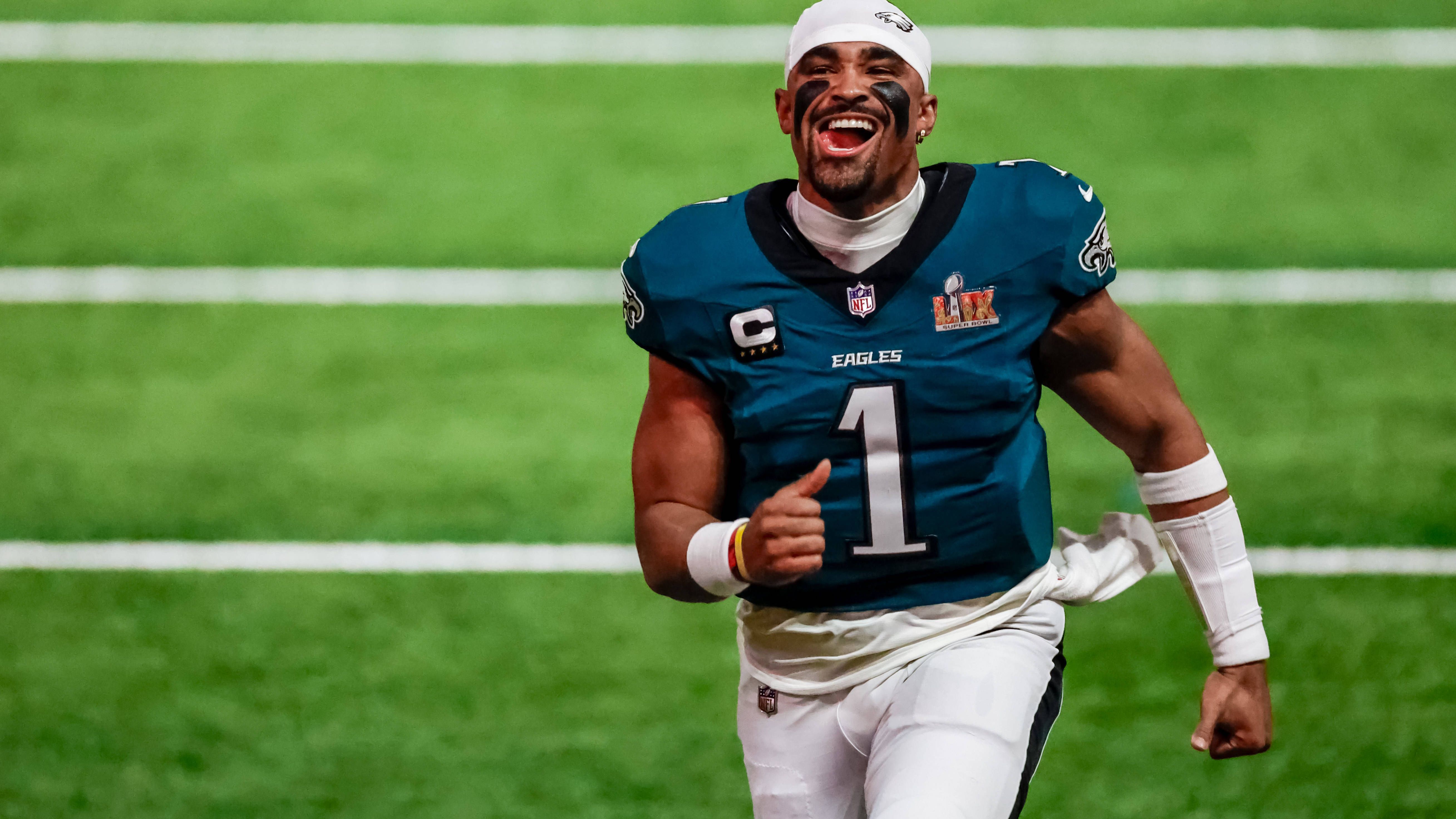 <strong>Philadelphia Eagles: Jalen Hurts</strong><br>Position: Quarterback<br>Gehalt 2025: 21,9 Millionen US-Dollar<br>Vertragsende: 2029