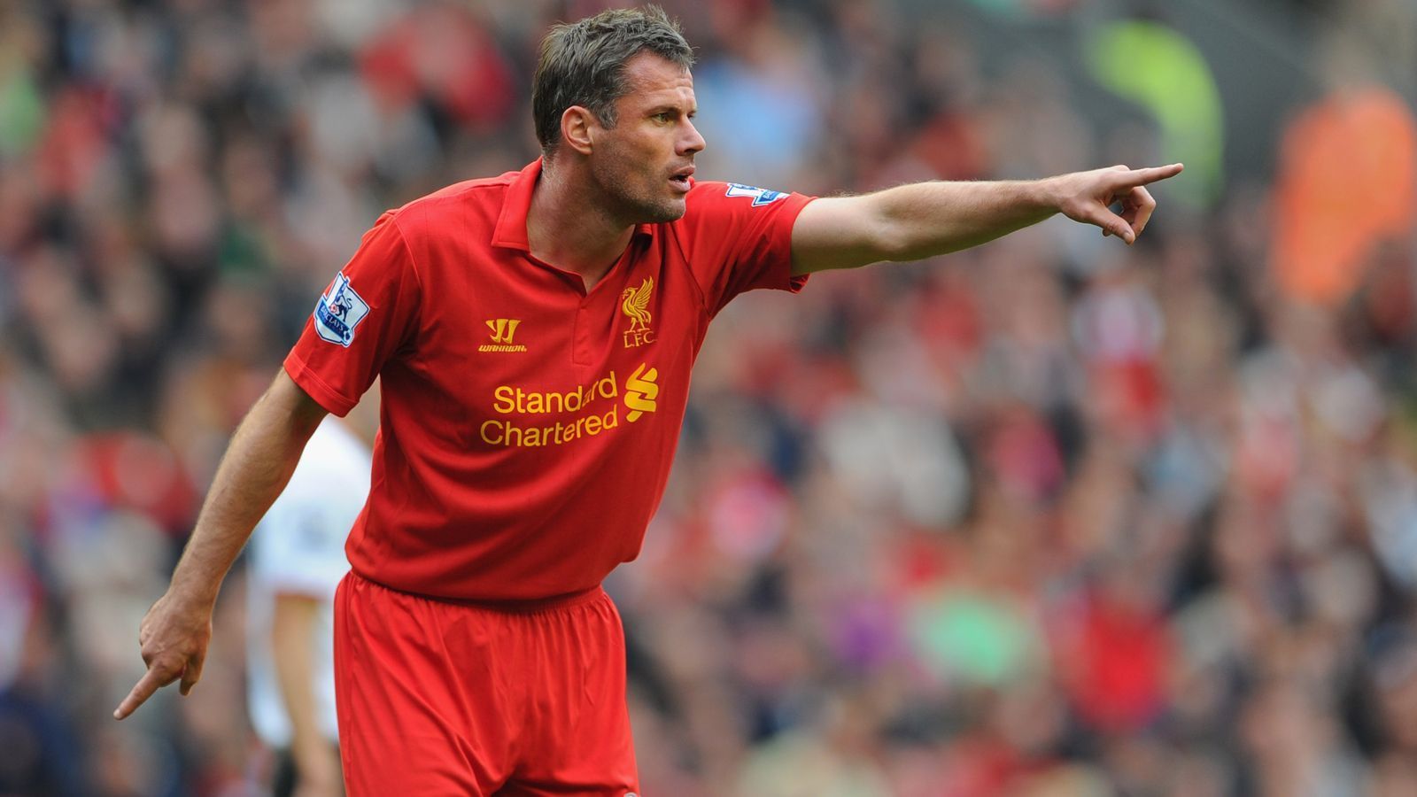 
                <strong>FC Liverpool</strong><br>
                Premier-League-Rekordspieler des Klubs: Jamie Carragher - Premier-League-Einsätze: 508
              