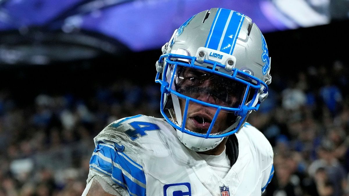 Aufgepeitscht: St. Brown nach seinem Touchdown