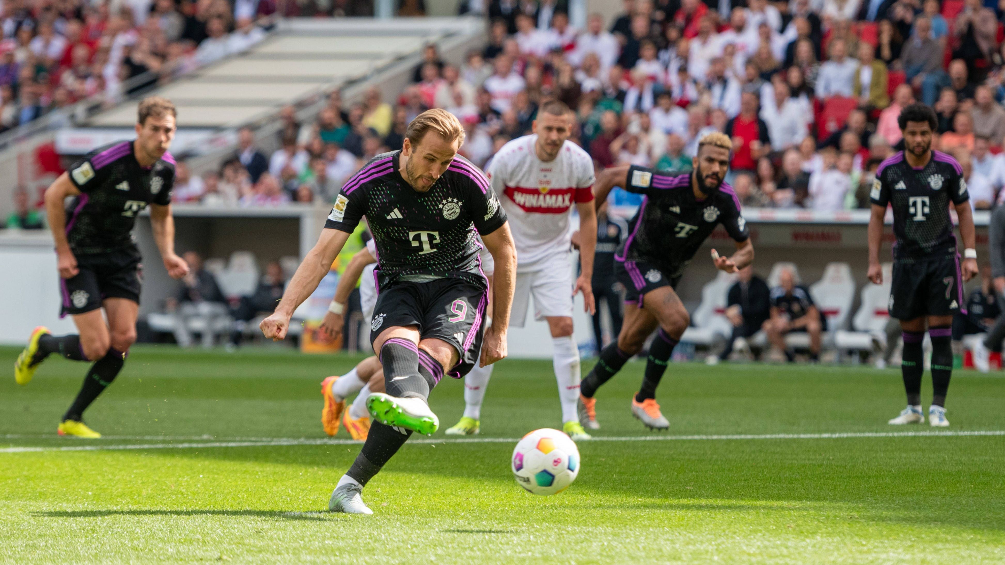 <strong>Harry Kane (FC Bayern München)</strong><br>Der englische Stürmerstar hat einen schweren Stand gegen die robuste VfB-Abwehr und kommt nur zu Halbchancen (9., 69., 78.). Trifft stattdessen vom Punkt zum 1:1, sein 36. Bundesliga-Treffer. In der zweiten Hälfte gelingt ihm ein guter Steilpass auf Choupo-Moting, ansonsten wenig Torgefahr. <strong><em>ran</em>-Note: 4</strong>