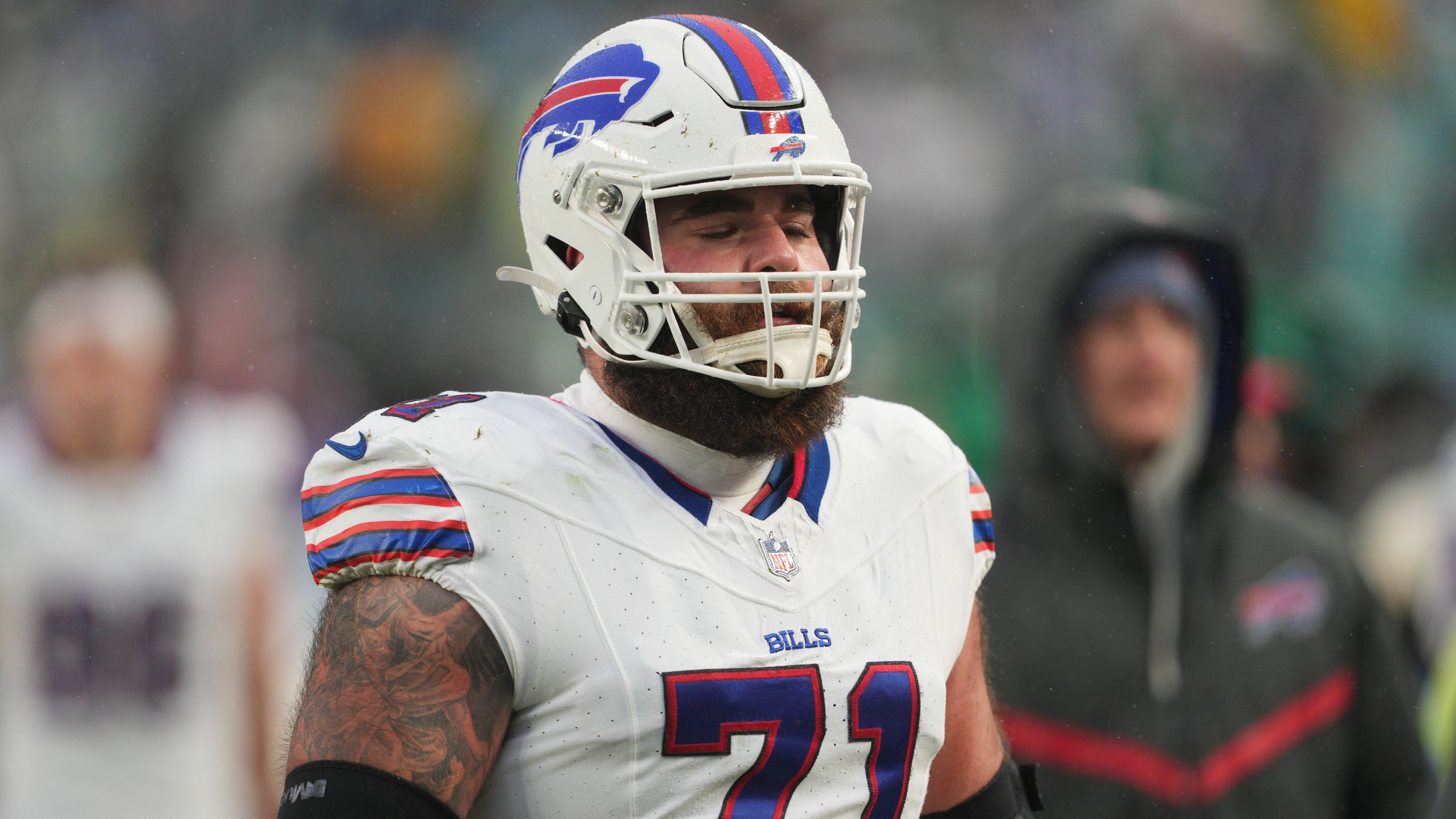 <strong>Ryan Bates (OL, von Buffalo nach Chicago)<br></strong>Bills erhalten: Füntrundenpick 2024<br>Bears erhalten: Ryan Bates