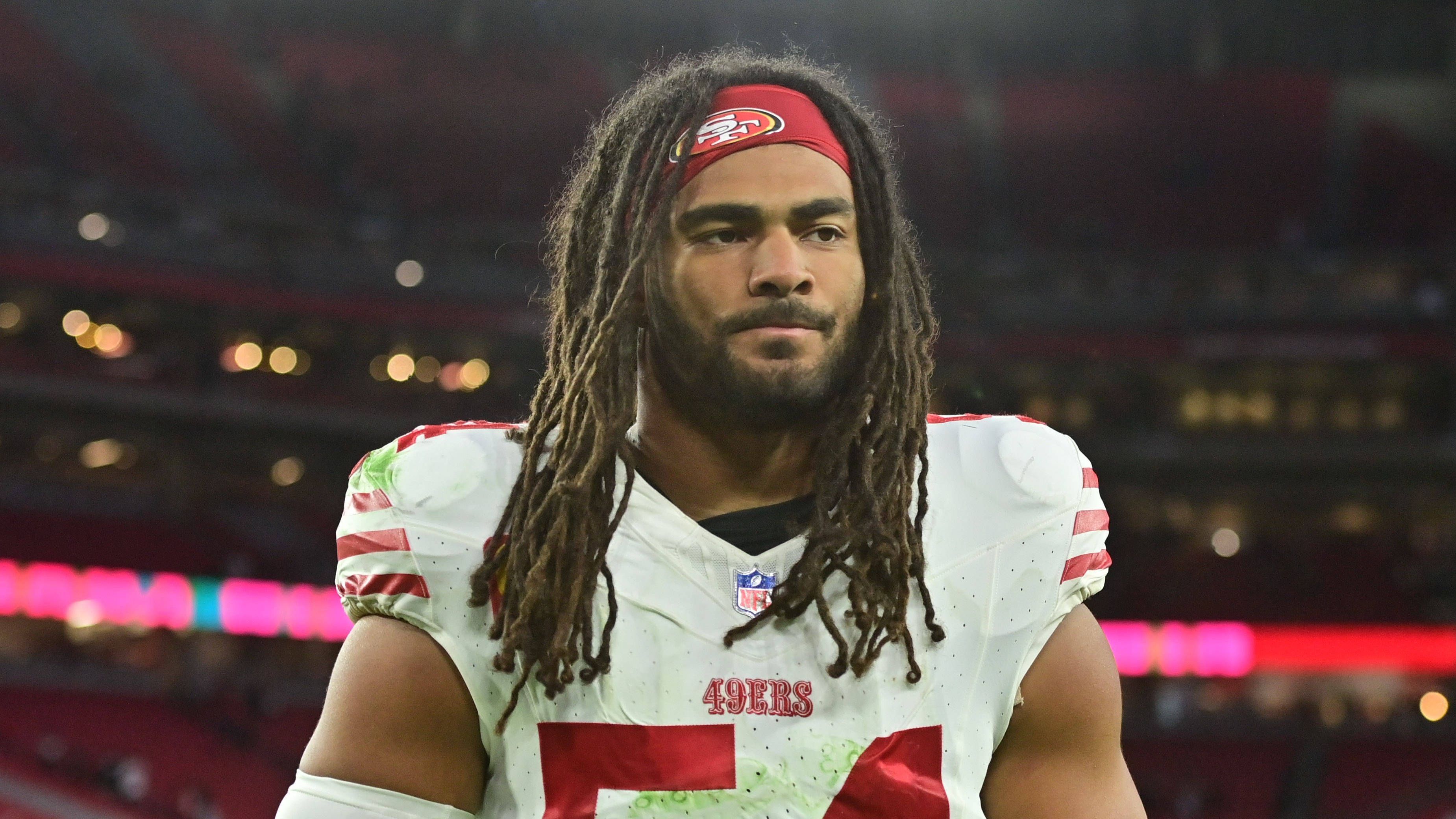 <strong>San Francisco 49ers: Fred Warner</strong><br>Position: Inside Linebacker<br>Gehalt 2025: 29,2 Millionen US-Dollar<br>Vertragsende: 2030