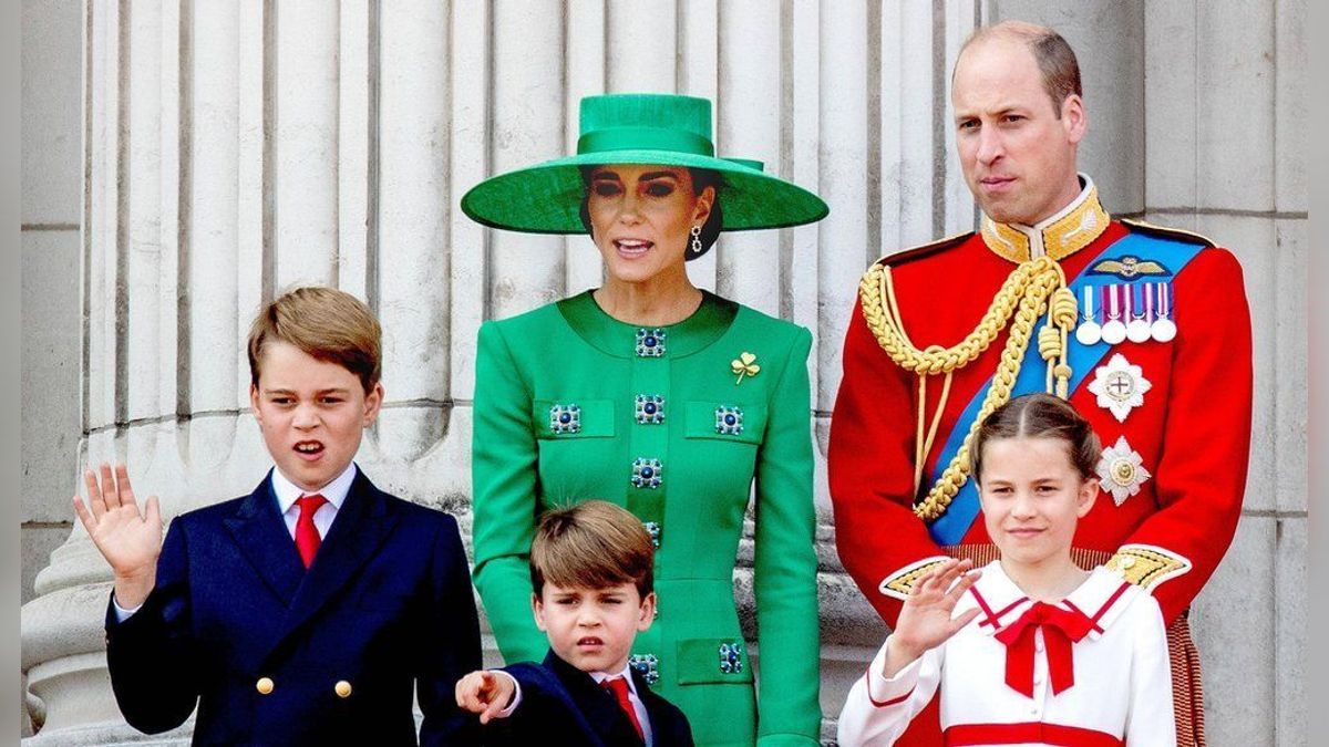 Prinz William und Prinzessin Kate mit ihren Kindern Prinz George (l.), Prinz Louis und Prinzessin Charlotte.