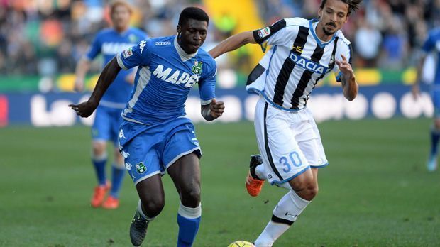 
                <strong>Alfred Duncan (Sassuolo)</strong><br>
                Alfred Duncan: Sassuolo lieh im Sommer 2015 mit dem Mittelfeldspieler aus Ghana eines der größten Talente der Serie A von Sampdoria Genua aus. Nach der Saison wird das bisherige Überraschungsteam Sassuolo den 22-Jährige für eine Ablösesumme von geschätzten sechs Millionen Euro verpflichten.
              