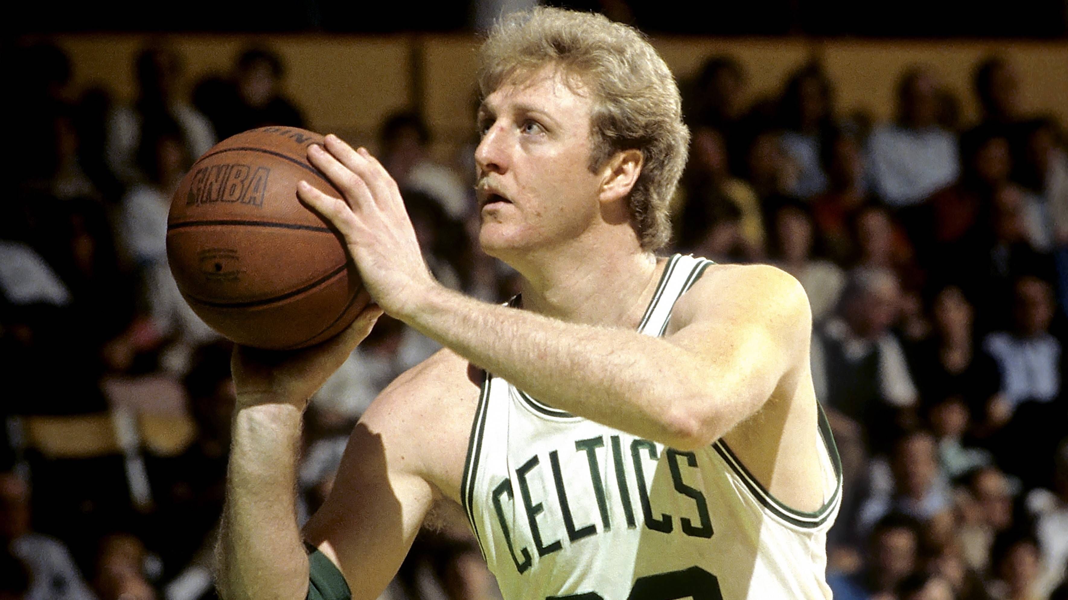 <strong>Larry Bird (Boston Celtics) - Finals MVP 1984</strong><br>Serie: Boston Celtics vs. Los Angeles Lakers (4-3)<br>Finals-Stats: 27,4 Punkte, 14,0 Rebounds und 3,6 Assists in 43,6 Minuten<br>Playoff-Stats: 27,5 Punkte, 11,0 Rebounds und 5,9 Assists in 41,8 Minuten