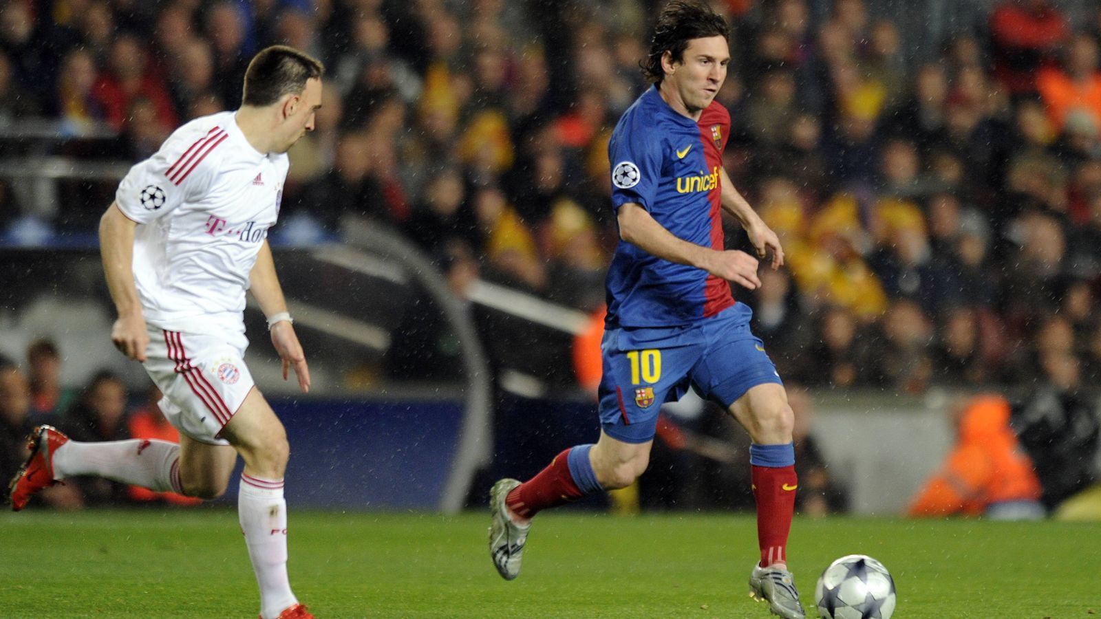 
                <strong>2008/09: Bayern München - FC Barcelona </strong><br>
                Hinspiel: FC Barcelona - Bayern München 4:0 -Rückspiel: Bayern München - FC Barcelona 1:1
              