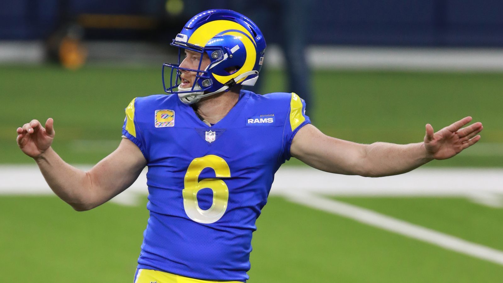 
                <strong>Punter</strong><br>
                AFC: Matt Haack (Miami Dolphins) - 80.162 - NFC: Johnny Hekker (Los Angeles Rams, im Bild) - 134.291
              